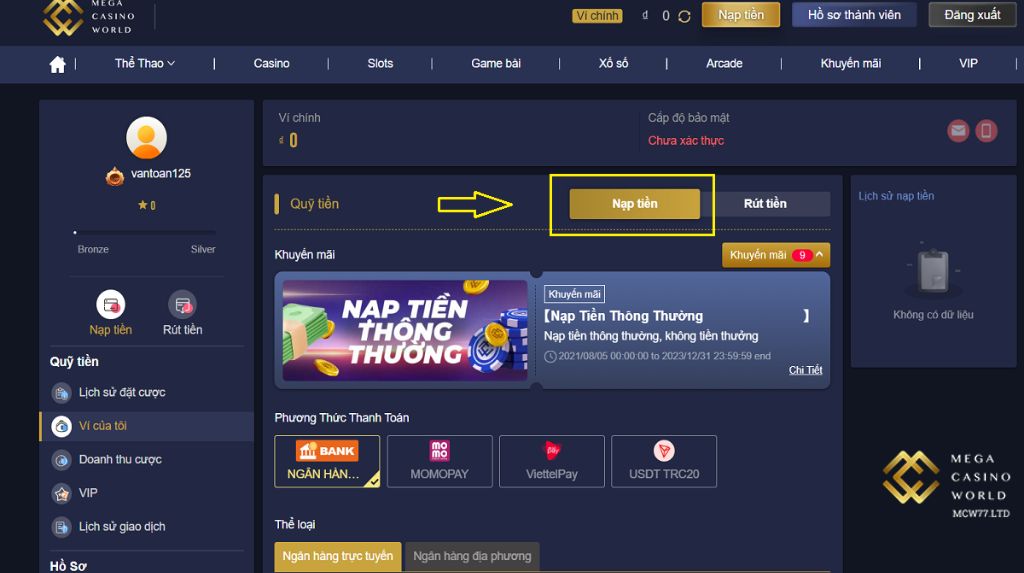 Tại sao Nạp Tiền MCW77 Là Bước Quan Trọng?